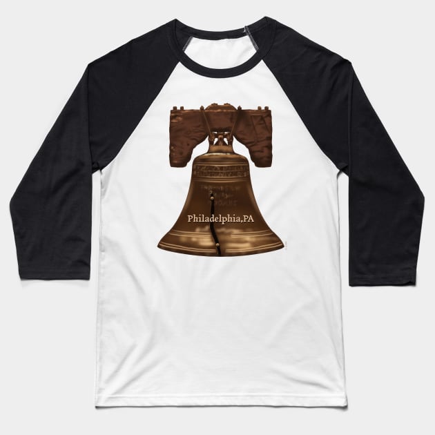 Liberty bell Baseball T-Shirt by Chillateez 